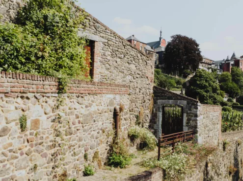 180828 Thuin Centre Historique Jardin Bois Avec Oevres Quartier Des Bateliers 40